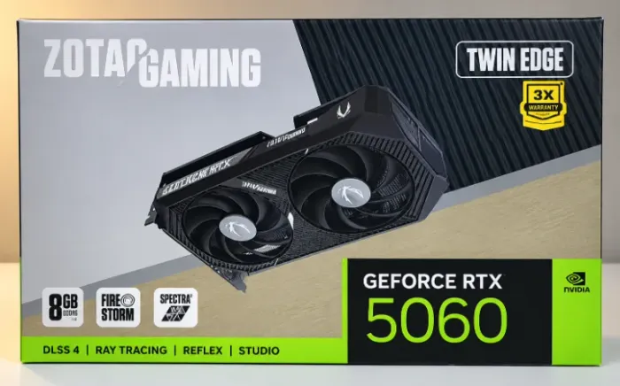 Placa de Vídeo Zotac Twin Edge OC 8GB GeForce RTX5060 GDDR7