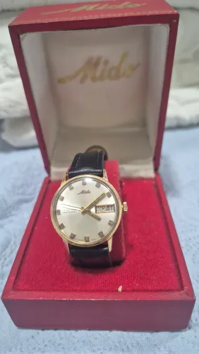 Relogio MIDO OCEAN STAR DATODAY  EM OURO   -  NA CAIXA