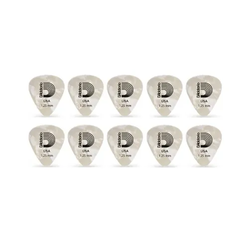 KIT 10 Palhetas D'Addario Pearl 1CWP7 Heavy 1,25 - PL0055PC10