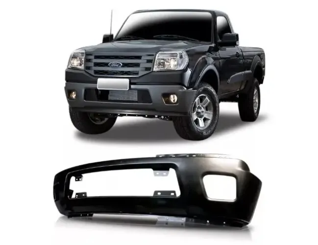 Parachoque Dianteiro Ford Ranger 2010 à 2012 - Preto Texturizado - Shin Mei