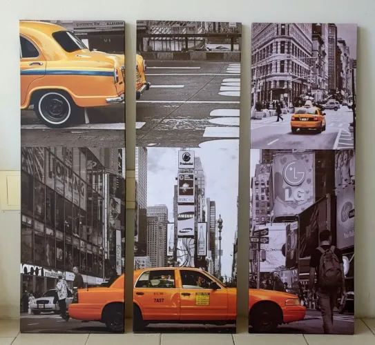 Dois quadros decorativos - Carros.