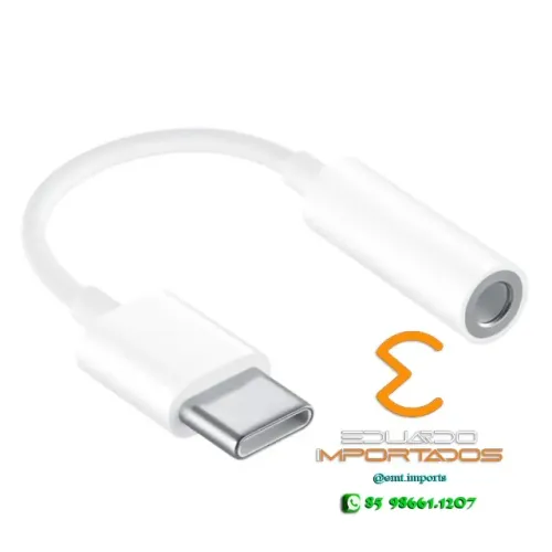 Cabo Adaptador P2 P3 3.5mm para Tipo C