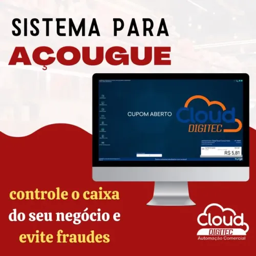 Caixa controlado em açougue