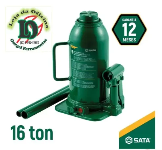 Macaco Hidraulico Tipo Garrafa 16 T - Sata