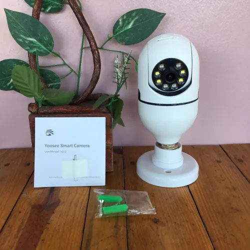 Promoção Câmera Lâmpada Giratória $110