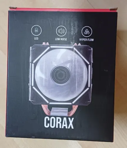 cooler para processador pichau corax c/2fans led branco!