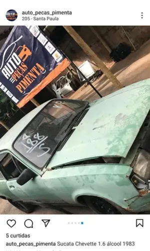 Sucata chevette 1.6 álcool 1983