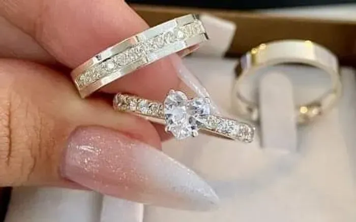 Alianças de casamento em prata - Par de alianças