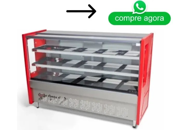 Balcão de Açougue Polar Avícola 1.75M Vermelho 127v Novo