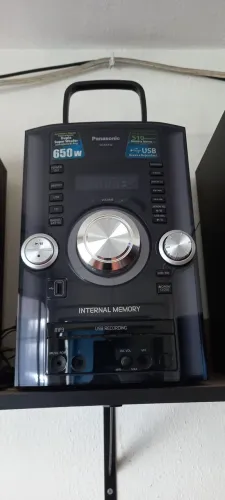 Mini system som radio Panasonic SA-AKX52 com entrada usb