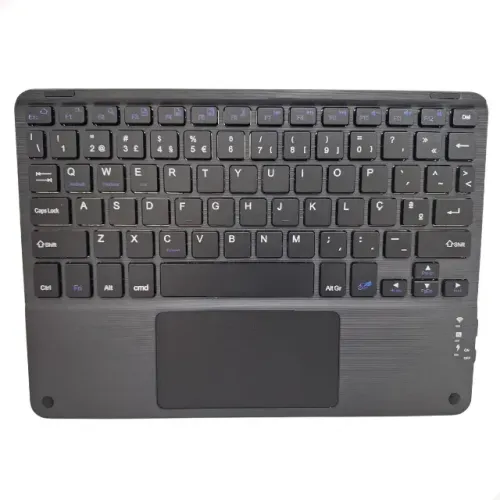 Teclado Touchpad Sem Fio Bluetooth Preto ou branco Para Tablet Celular