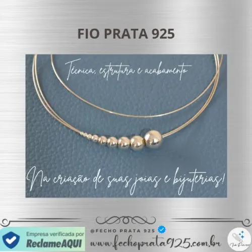 Fio de Prata 925 para Confecção de suas Joias - Confira.