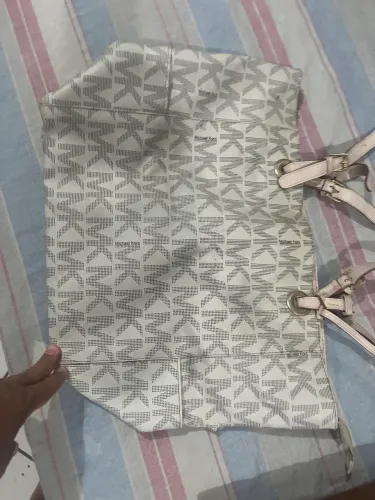 Bolsa michael kors branca usada 