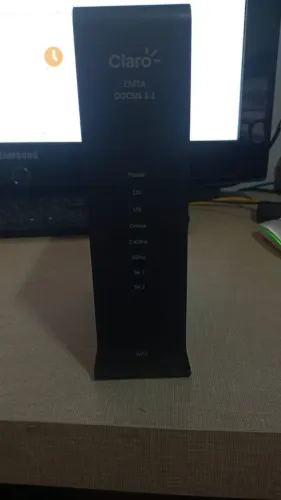 modem roteador technicolor modelo tc3102- 2 linhas telefone + 4 saídas web