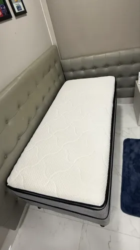 PÉLMEX - Cama Box Conjugada Confort Plus M Pocket 88×188×70 cm