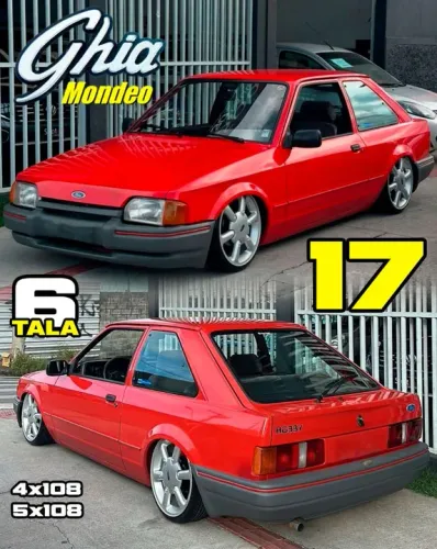 Jogo de Rodas Ford Escort Ghia 1.6 1997 aro 17 Prata