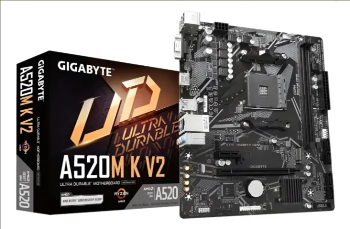 (PROMO) Placa Mãe A520m AM4 AMD DDR4 Gigabyte NOVO