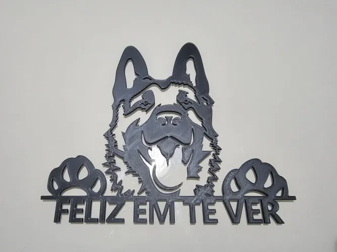 Placas de parede decorativas gato ou cachorro