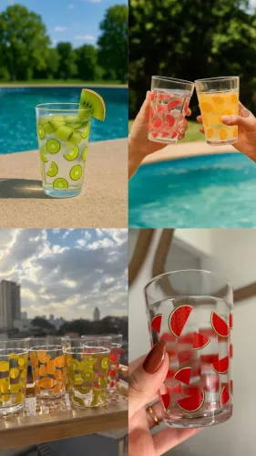 COPOS AMERICANOS SORTIDOS FRUTAS 190ml - 6,5 x A. 9 cm