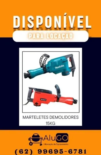 Locação de Marteletes 5kg, 10kg e 15kg