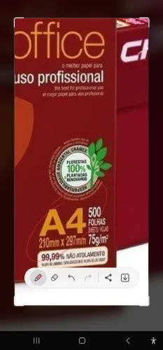 Compramos Papel sulfite A4 Chamex, Report, Boreal, UP, Officine, Executive,