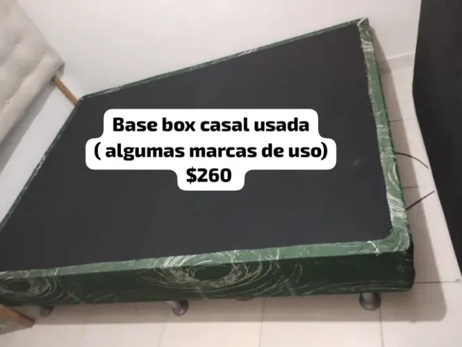 BASE DE CAMA CASAL USADA R$260 ENTREGA GRÁTIS
