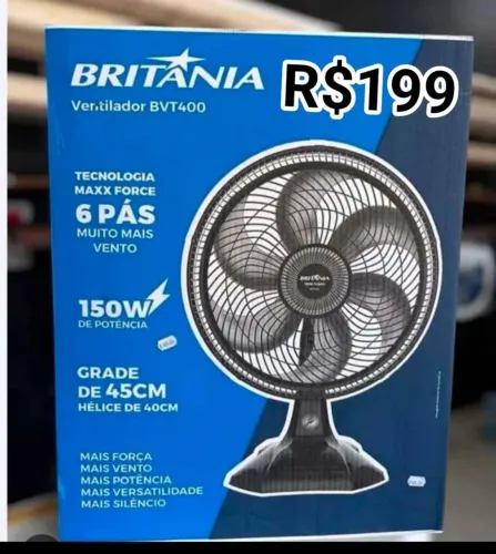 Ventiladores de diversos modelos e preços