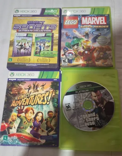 5 jogos originais xbox 360