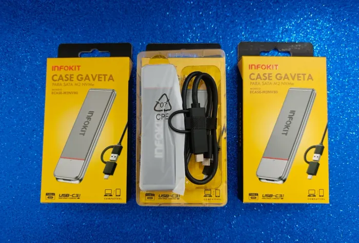 CASE GAVETA P/SATA M2 NVME REF: ECASE-M2NV80<br><br>