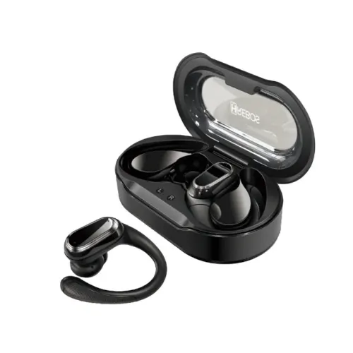 Fone de Ouvido HREBOS EB-212 Eleva Sound - Earbud c/ Ganchos e Case 500mAh Novo