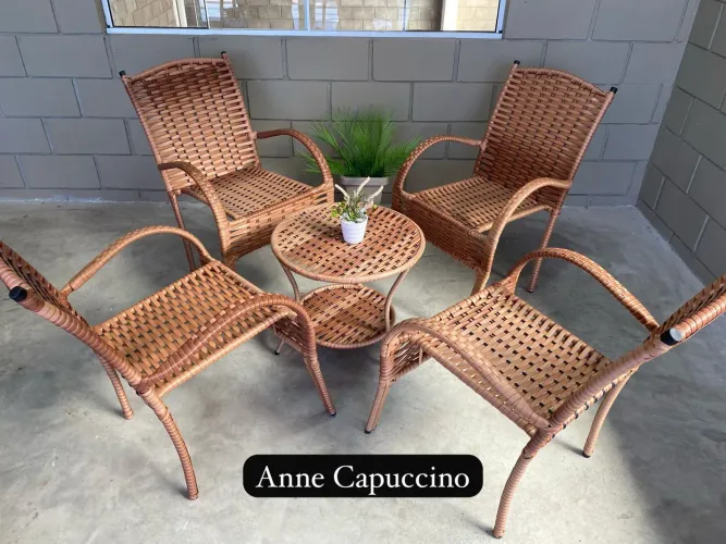 Conjunto Cadeiras + Mesa Fibra