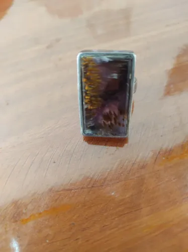 Anel de prata com pedra natural Super Seven