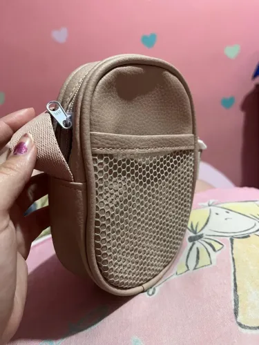 Bolsa Transversal Compacta Bege(nova)