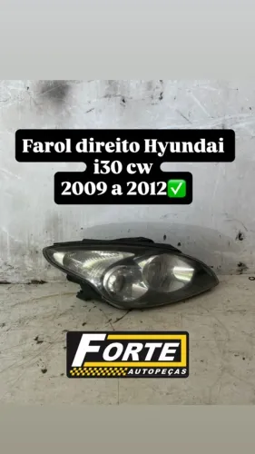 Farol direito Hyundai i30  2009 a 2012