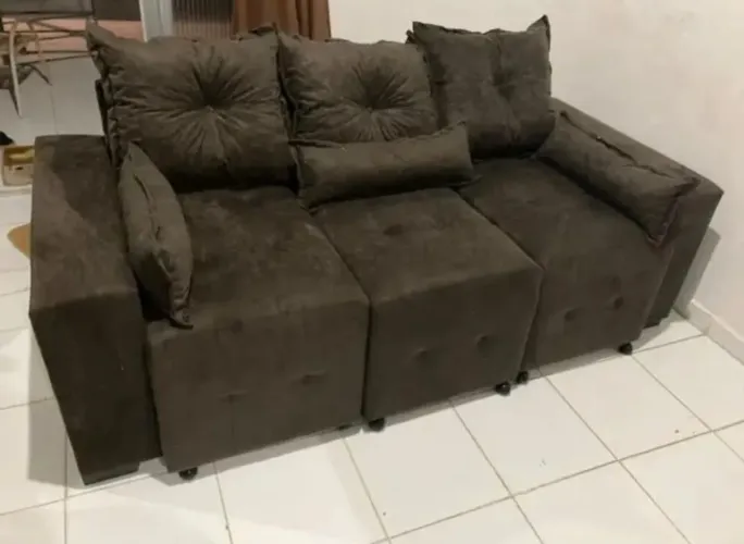 Sofa Retratil 3 Luagres 2 Metros Frete Gratis