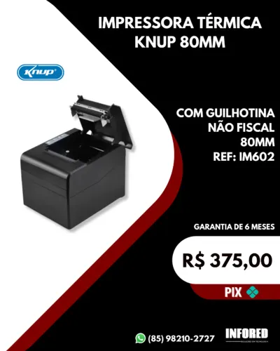 Impressora térmica Knup 80MM IM602