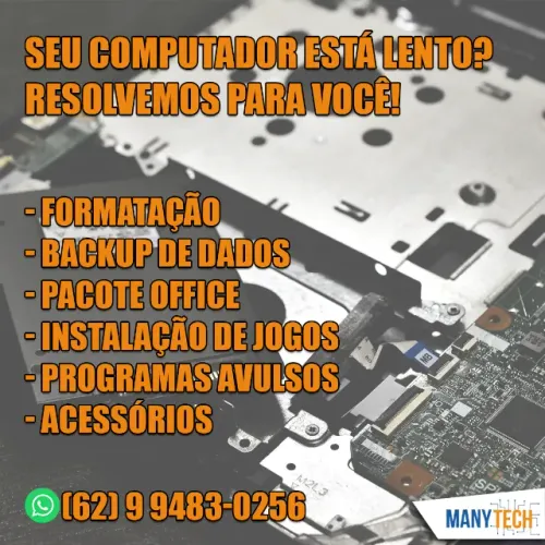 Formatação de computadores e notebook - Anápolis