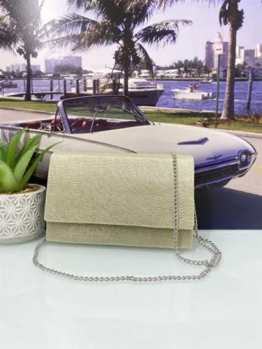 Bolsa Feminina quadrada Alça De Mão e Transversal