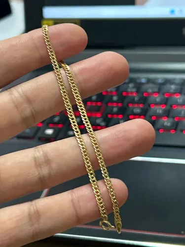 Pulseira fina ouro 18k
