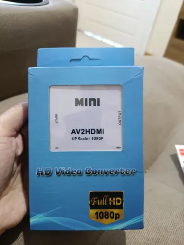 Conversor de Vídeo AV para HDMI Full HD 1080p