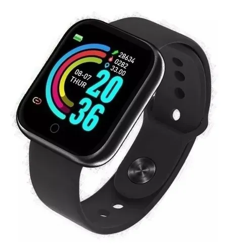 Relogio Inteligente Smartwatch D20 Y68 Preto - Fit Pro