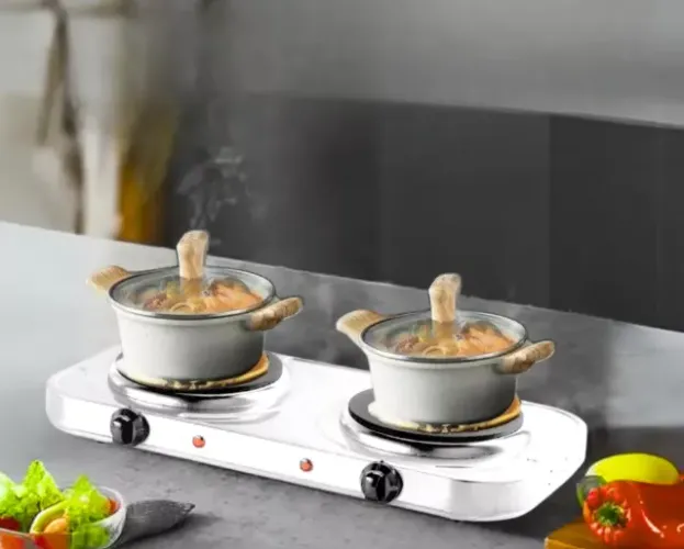 Fogão Cooktop Elétrica 2 Bocas 110v  Portatil Potente