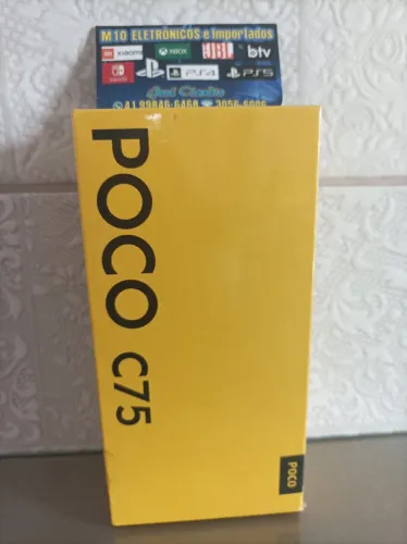 Celular pocophone C75 256gb 8gb ram novo lacrado 