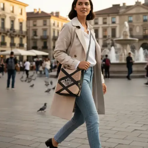 Bolsa Arezzo Couro Tote Média Letizia 