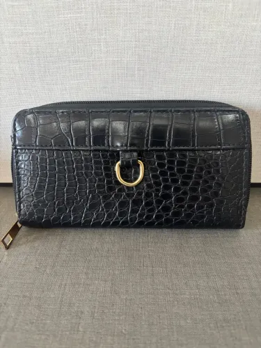 Carteira preta courino