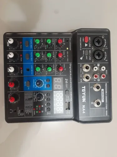 Mesa de Som Teyun NA4 - 4 Canais com DSP