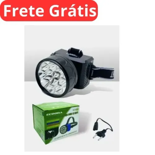 Lanterna de Cabeça com 12 LEDS 