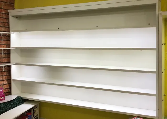 Móvel para loja com prateleiras e Led 