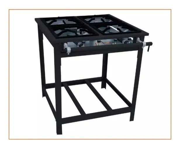 NZ. Fogão industrial 4 bocas Alta pressão Venâncio 