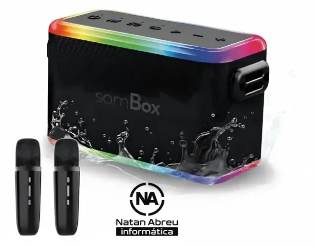 Caixa De Som SomBox 100w Bluetooth D-XK306 - Loja Natan Informática